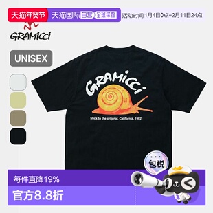 Gramicci 蜗牛 T 恤男女通用 GRAMICCI SNAIL TEE G5SU-T