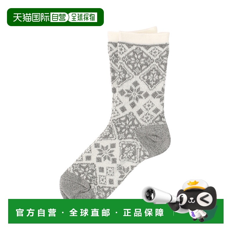 1h可退 日本直邮Plantation 女士保暖提花袜 PL43AI057