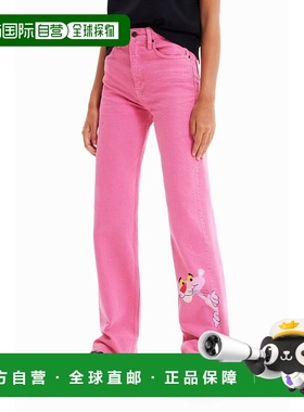 日本直邮Desigual 粉红豹阔腿牛仔裤 [DE819EW20442] 粉色