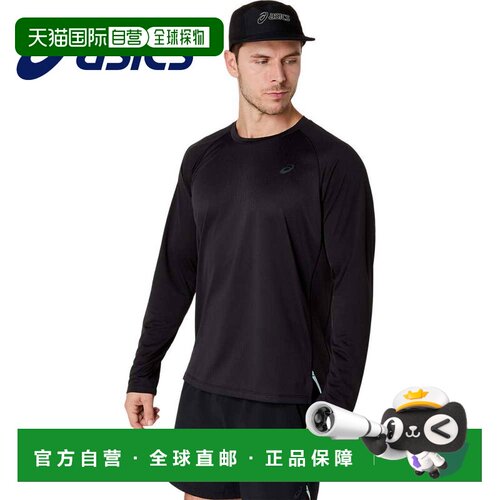 日本直邮ASICS 亚瑟士 ACTIBREEZE 男士长袖T恤 提花 吸汗速干 透
