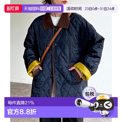 1h可退 日本直邮CPCM 男女同款 轻便保暖绗缝夹克 立领灯芯绒设计