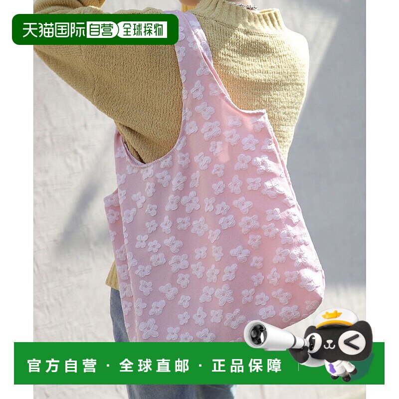 日本直邮florge 花柄提花托特包（可收纳A4尺寸 轻便）[FL8218AW0