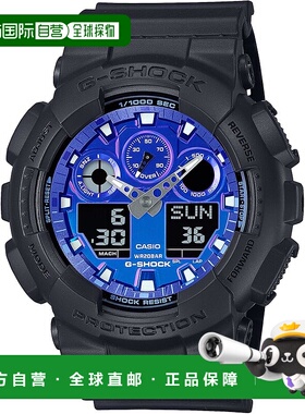 【日本直邮】卡西欧 G-SHOCK GA-100FL-1AJF 男士黑色火焰表