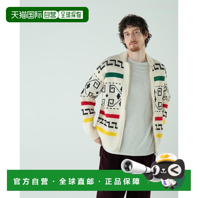 1h可退 日本直邮PENDLETON 西部风开衫羊毛拉链毛衣针织衫外套