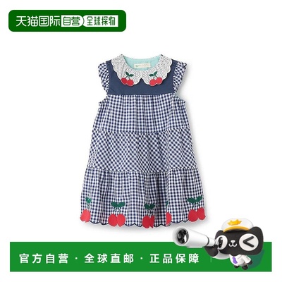 日本直邮日潮 Baby Cheer樱桃格子连衣裙 1552351