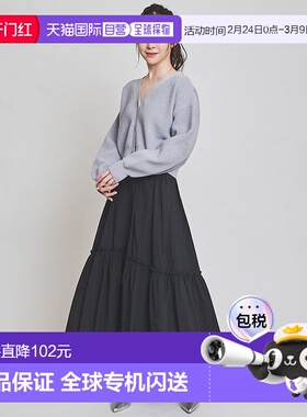 日本直邮31 Sons de mode 尼龙百褶半身裙 带腰带 [315060EW14694