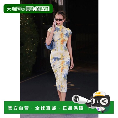日本直邮Desigual Water Color Flower连衣裙包臀裙旗袍
