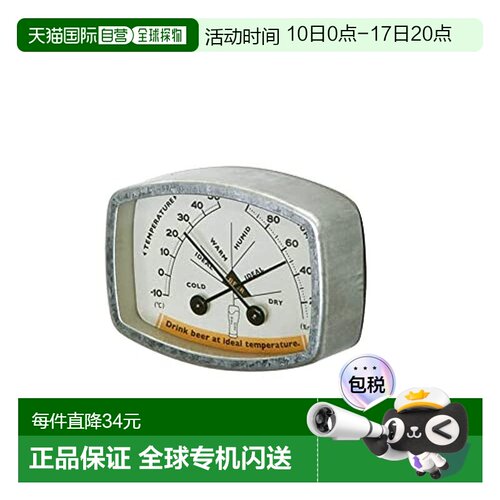 【日本直邮】Dulton温湿度计 四角形 高51宽71深22mm K925-1284BE
