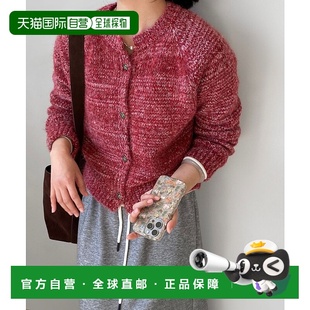 A10225s1羊毛 女士混色针织开衫 1h可退 日本直邮Alum