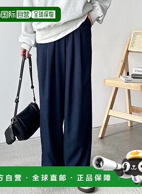 日本直邮GeeRA 高品质双褶宽版休闲裤上衣 裤子 R04609EW14333