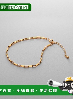 1h可退 日本直邮COCOSHNIK 女士设计感方链手链M款 7674126899990