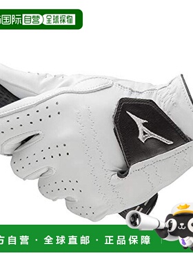 【日本直邮】Mizuno美津浓 高尔夫手套 男士 左手 羊皮 白色 21cm