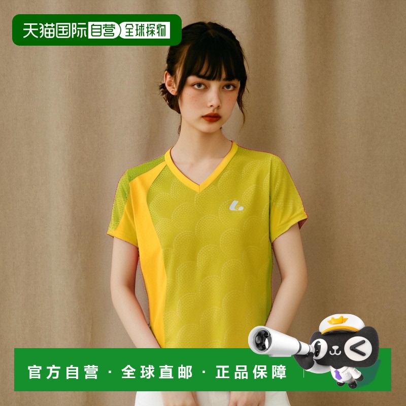 日本直邮 [朗讯网球/羽毛球服(女)] 比赛衬衫/无领/女(XLH-249)