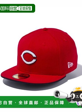 日本直邮New Era 59FIFTY 广岛东洋鲤鱼猩红色白色下帽檐 1452519