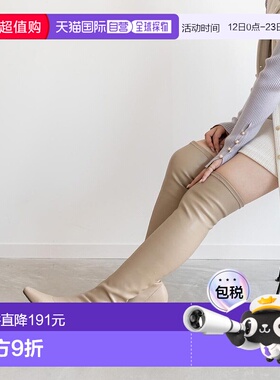 日本直邮RANDA 晴雨兼用弹力尼龙高帮靴 RA041BW13758 雨靴厚底