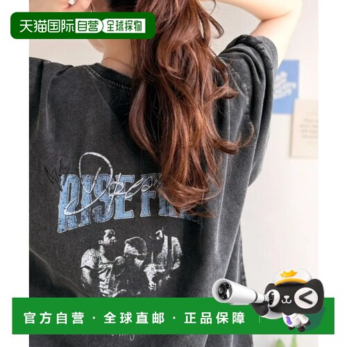 日本直邮Classical Elf JaVa联名纯棉前后两穿酸洗大版摇滚短袖T