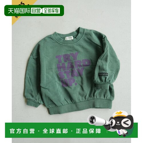 日本直邮F.O.KIDS R411056 渐变Logo卫衣 儿童上衣 90 100 110 12