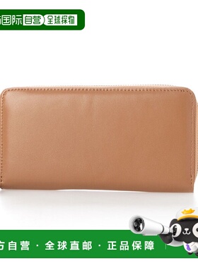 日本直邮VitaFelice 羊革圆形拉链长款钱包 [V04517DU02257]礼物