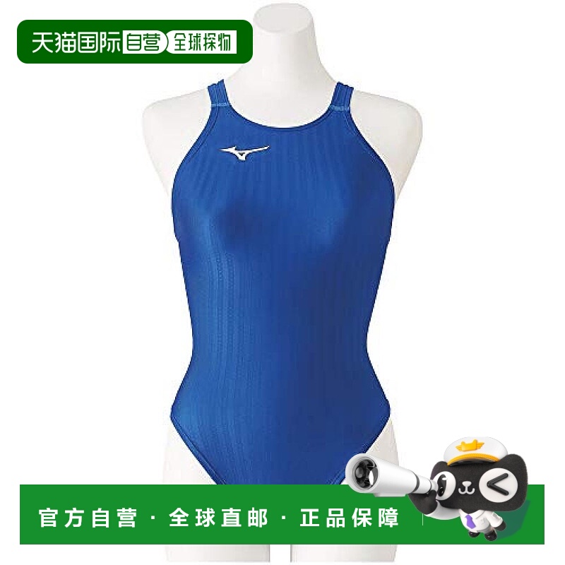 【日本直邮】Mizuno美津浓 女士泳衣 比赛用 蓝色 XS FINA