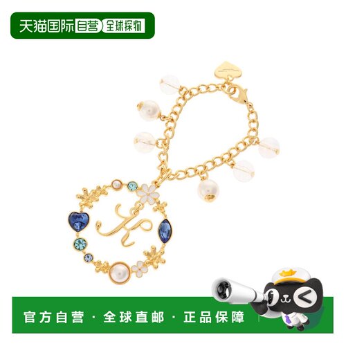 日本直邮Flower Initial Bag Charm K 钥匙扣配饰