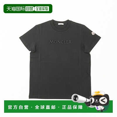 日本直邮Moncler 女士徽标刺绣 T 恤 0938C0000889AUO