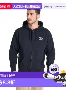 日本直邮BILLABONG GROOVY男士派克外套 BF012011 黑色卫衣帽衫