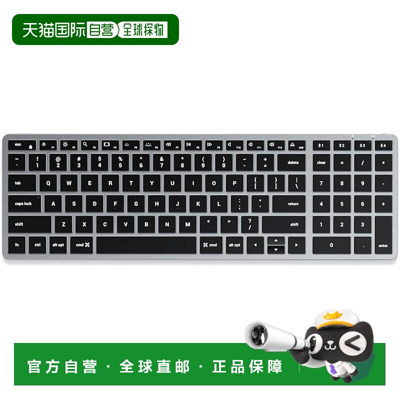 【日本直邮】Satechi Slim X2蓝牙键盘 太空灰 ST-BTSX2M新款图片