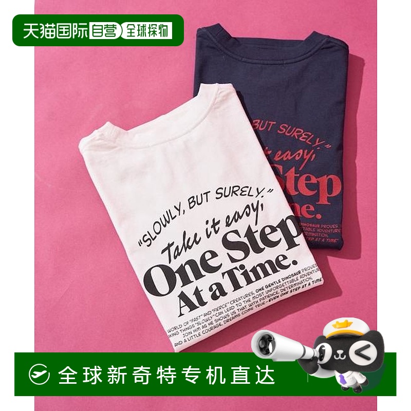 1h可退 日本直邮VAUDEVILLE VV ONESTEP 标志 背面印花 短袖 T恤