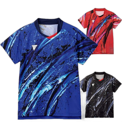 日本直邮VICTAS 乒乓球男子代表款短袖比赛上衣V-OGS418 512406-1