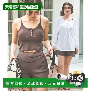 连体泳衣 pacific女士4点式 高腰显瘦拉链长 日本直邮ocean 1h可退