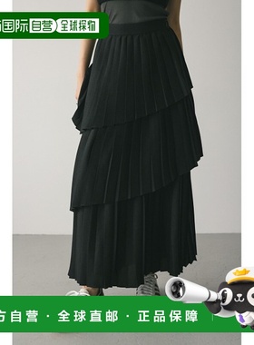 1h可退 日本直邮STYLEMIXER女士不对称设计百褶层叠裙 500IAS3133