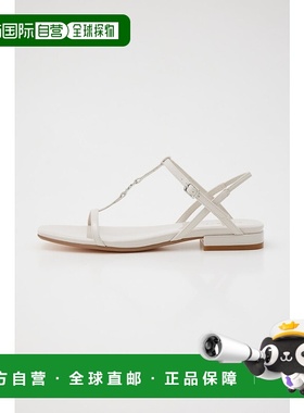 日本直邮Rienda RR Logo 平底凉鞋 SLV RI3465BW25294 凉鞋单鞋