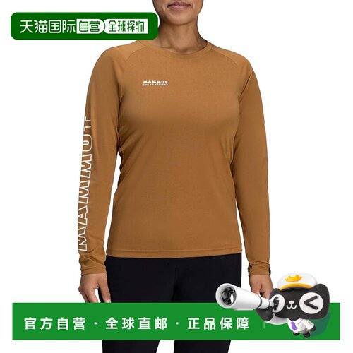 【日本直邮】猛犸象 1016-01040 QD Logo Print女士AF长袖T恤