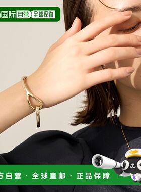 1h可退 日本直邮UNFILO 女士 金属合金 仿金质感 花朵造型手环 AS