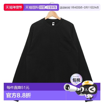日本直邮LosAngeles Apparel T恤 针织衫 长袖口袋 T恤 男士1810G