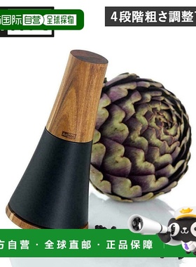 日本直邮AdHoc 香料研磨机盐和胡椒研磨机手动木制可调节粗细度SP