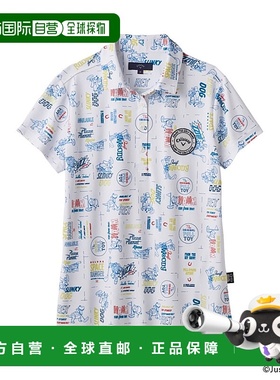 日本直邮CALLAWAY 女士半袖印花高尔夫 Polo 衫 Toy Story COLLEC
