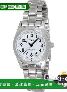 【日本直邮】CREPHA 女士手表 TE-AL010-WTS 银色钢带/白色表盘