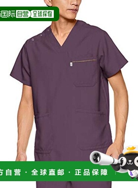 【日本直邮】Mizuno医生手术服 男女皆可抗菌防静电 紫色 3L  MZ0