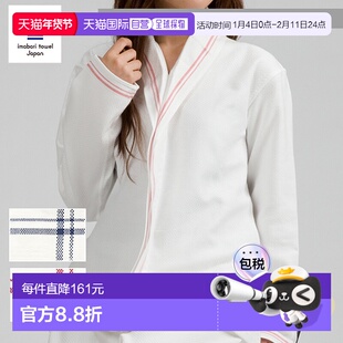 日本直邮今治毛巾 女士睡衣 H+M 裂木 + 丸荣毛巾 蜂巢布睡衣衬衫