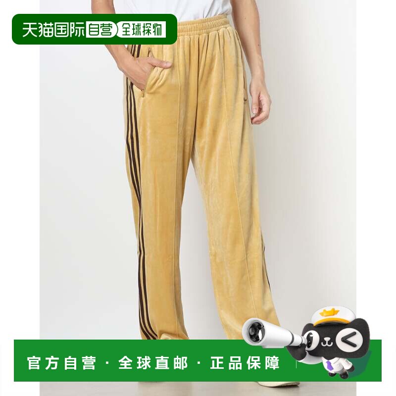 日本直邮adidas 贝肯鲍尔 天鹅绒运动裤 运动服 JM2267 米色 男女
