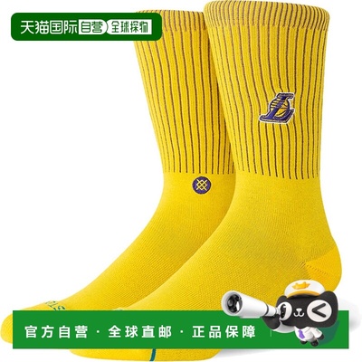 日本直邮Stance 男女湖人队队徽船袜金色篮球A556D25LBC