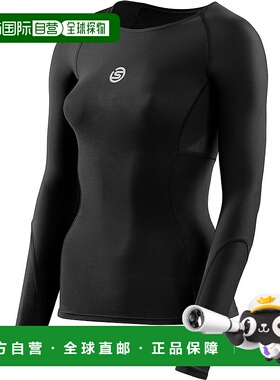 日本直邮SKINS 压缩衣 SERIES-3 女士长袖 黑色新款