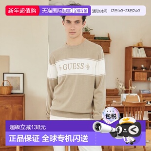 日本直邮Guess GEOFFREY Cn Ls Logo 毛衣 [GU1432EM032111]