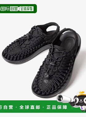 日本直邮KEEN UNEEK女士运动凉鞋 [KEE0000001001] 黑色 白色厚底