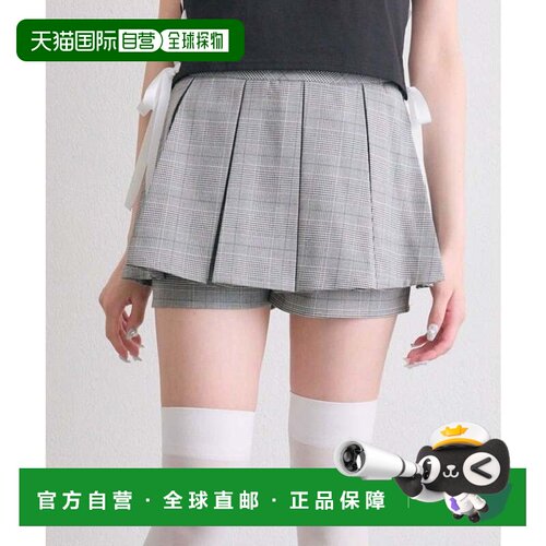 日本直邮NICE CLAUP 橄榄绿百褶裙裤 短裤裙裤