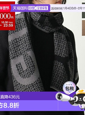日本直邮GIVENCHY 男士围巾 J6261真丝混纺带标志4G 颜色