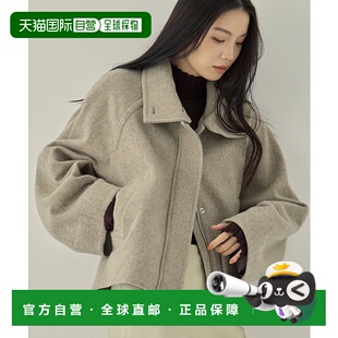 1h可退 日本直邮STUDIOUS 女装 短款宽松仿羊毛立领双拉链外套 12