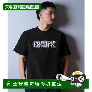 男式 大码 短袖 背面印花 JP248BK T恤 日本直邮CHROME