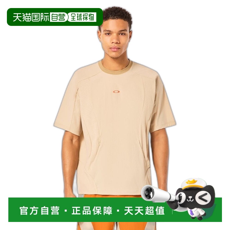 日潮跑腿Oakley欧克利 男款多口袋短袖T恤 浅褐色 M高端